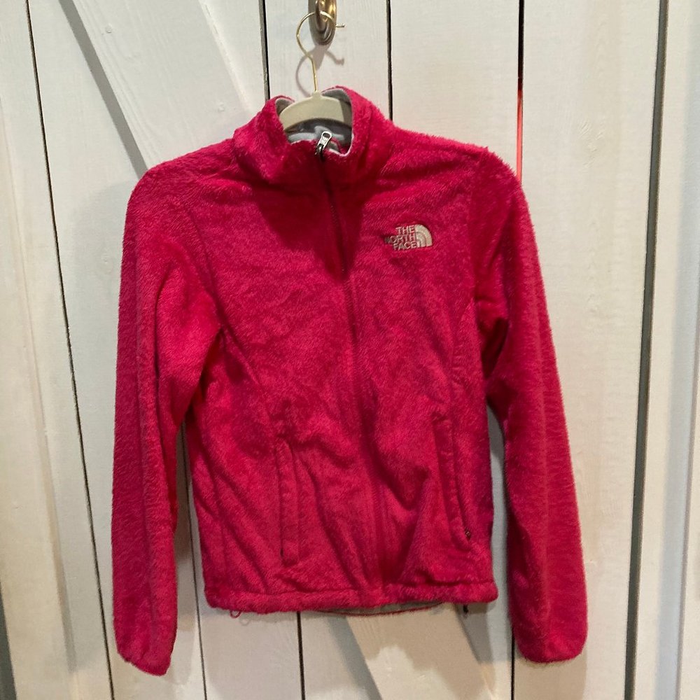 North Face pink fleece lightweight jacket extra small